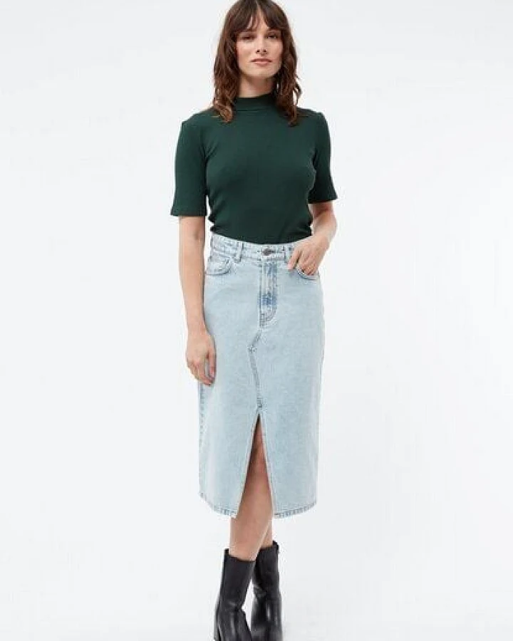 Givn Berlin Jeansrock GBKARLOTTA aus Bio-Baumwolle