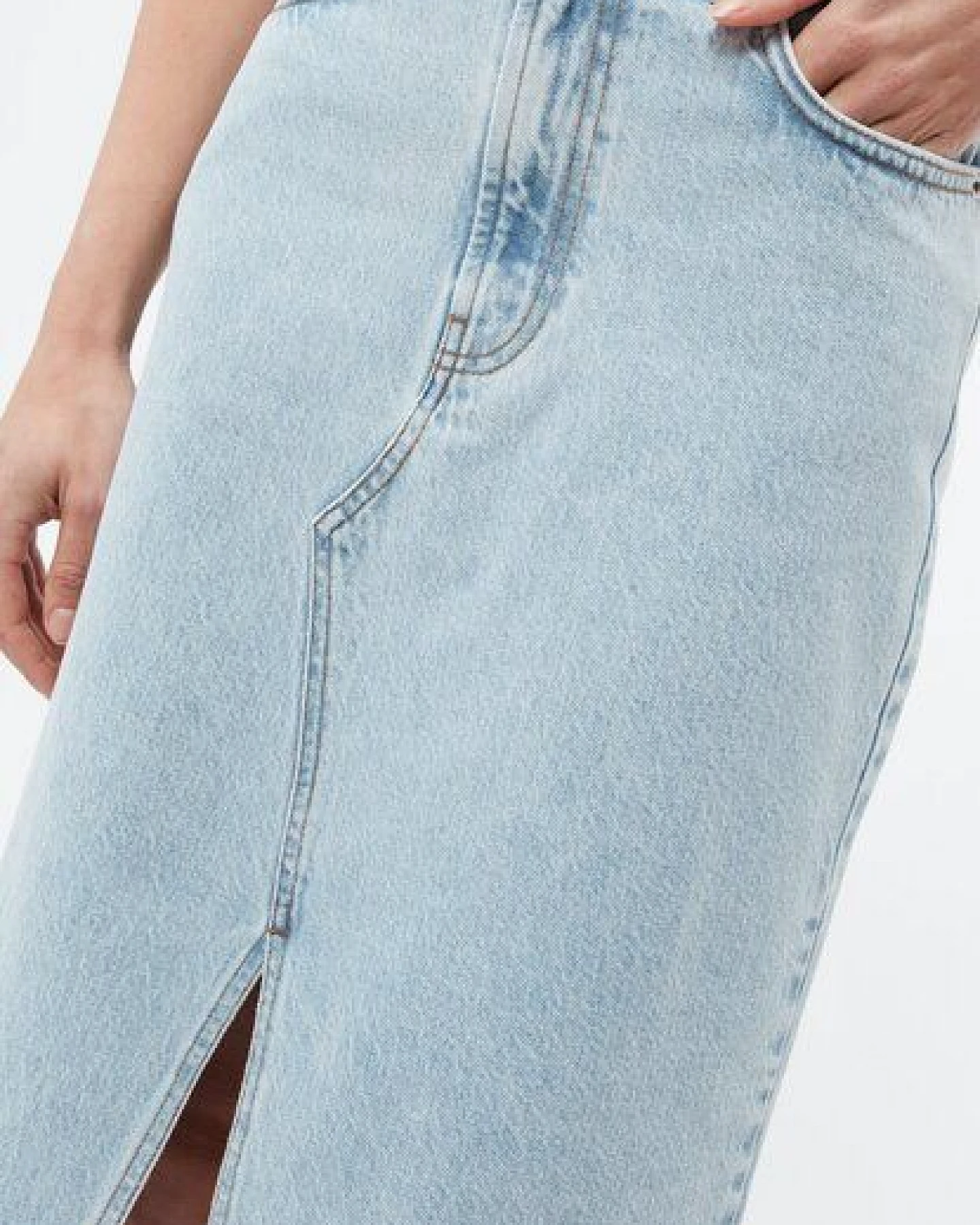 Givn Berlin Jeansrock GBKARLOTTA aus Bio-Baumwolle – Ansicht 2