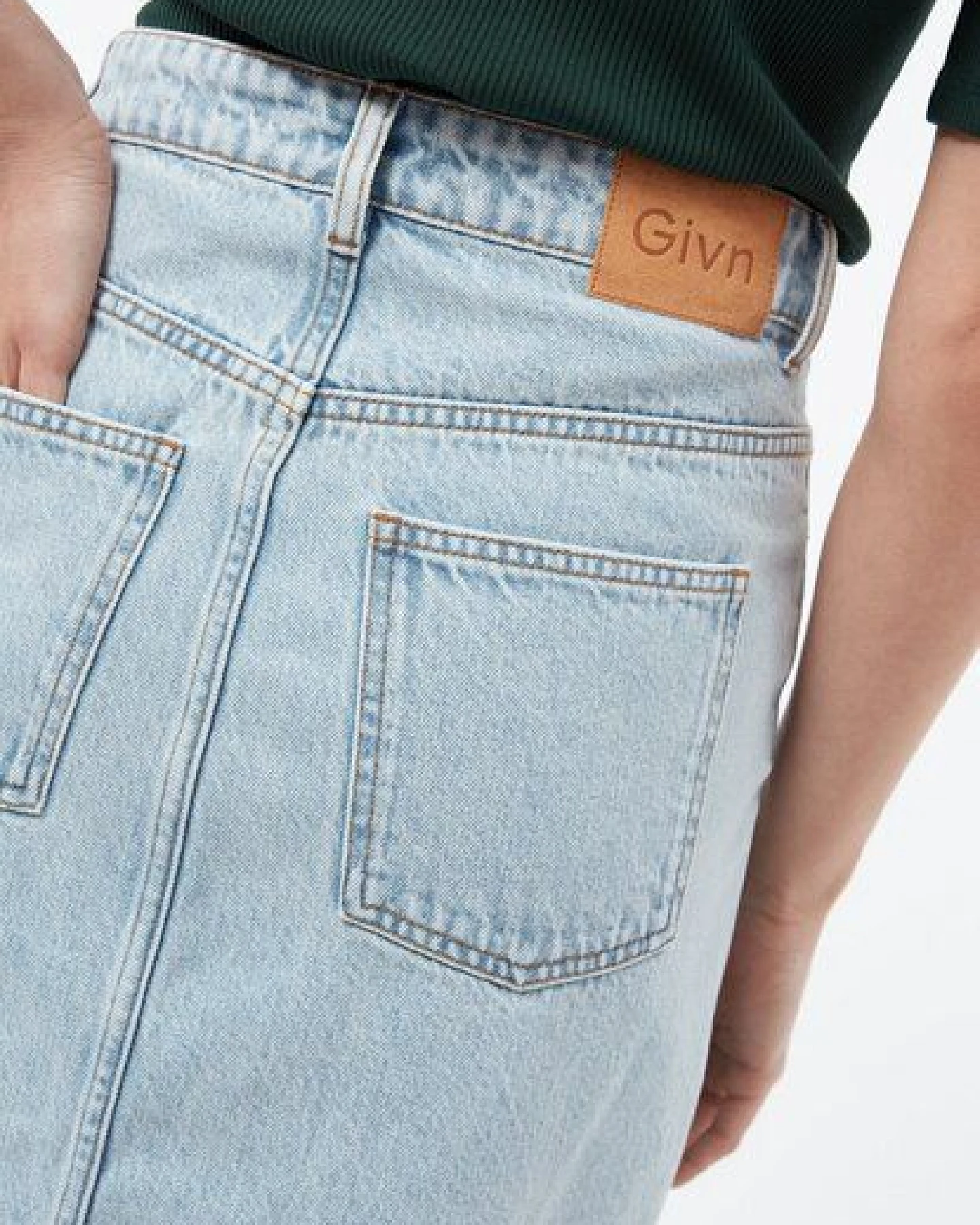 Givn Berlin Jeansrock GBKARLOTTA aus Bio-Baumwolle – Ansicht 3