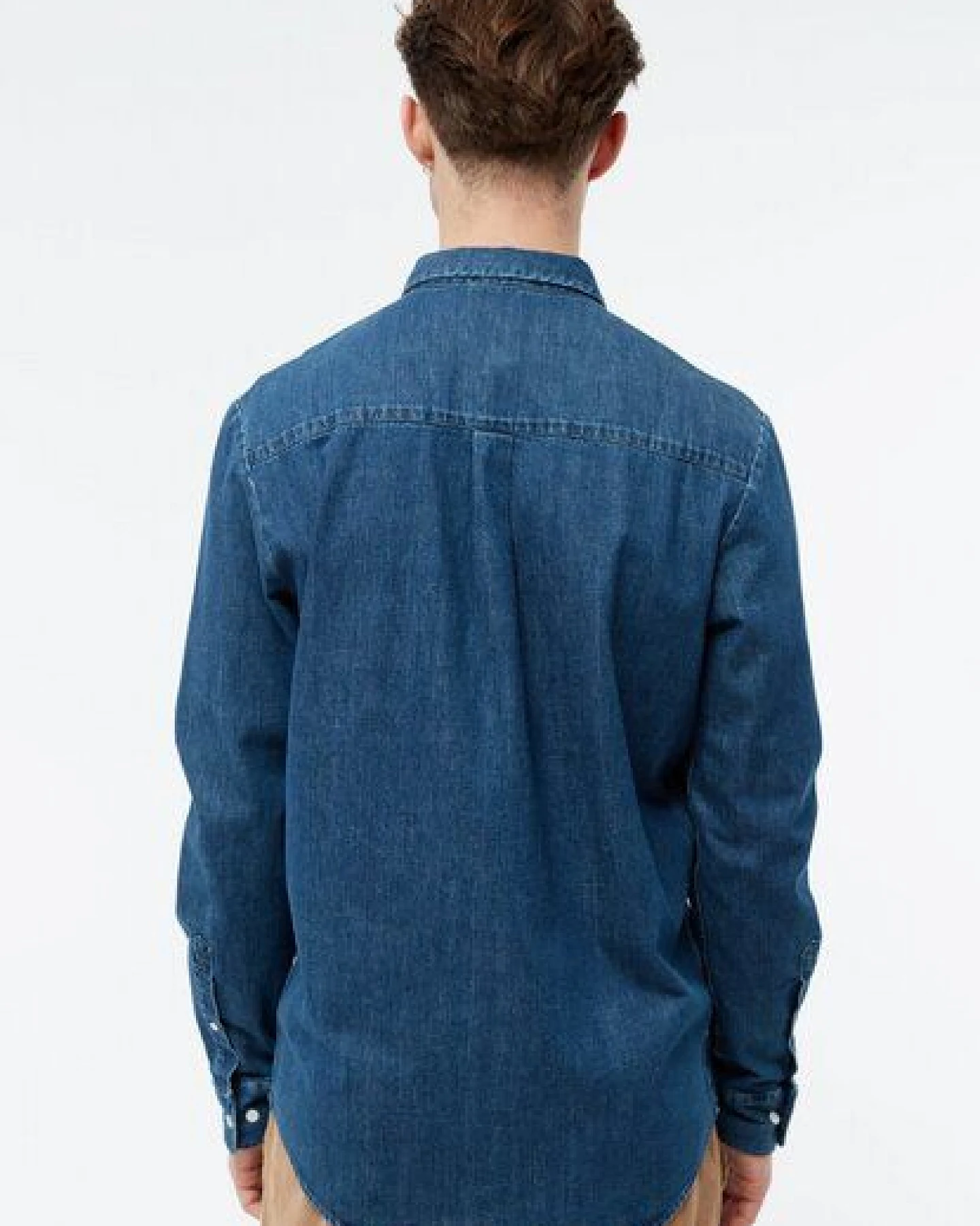 Givn Berlin Jeanshemd GBDEVIS aus Bio-Baumwolle - Dark Blue (Denim) – Ansicht 4