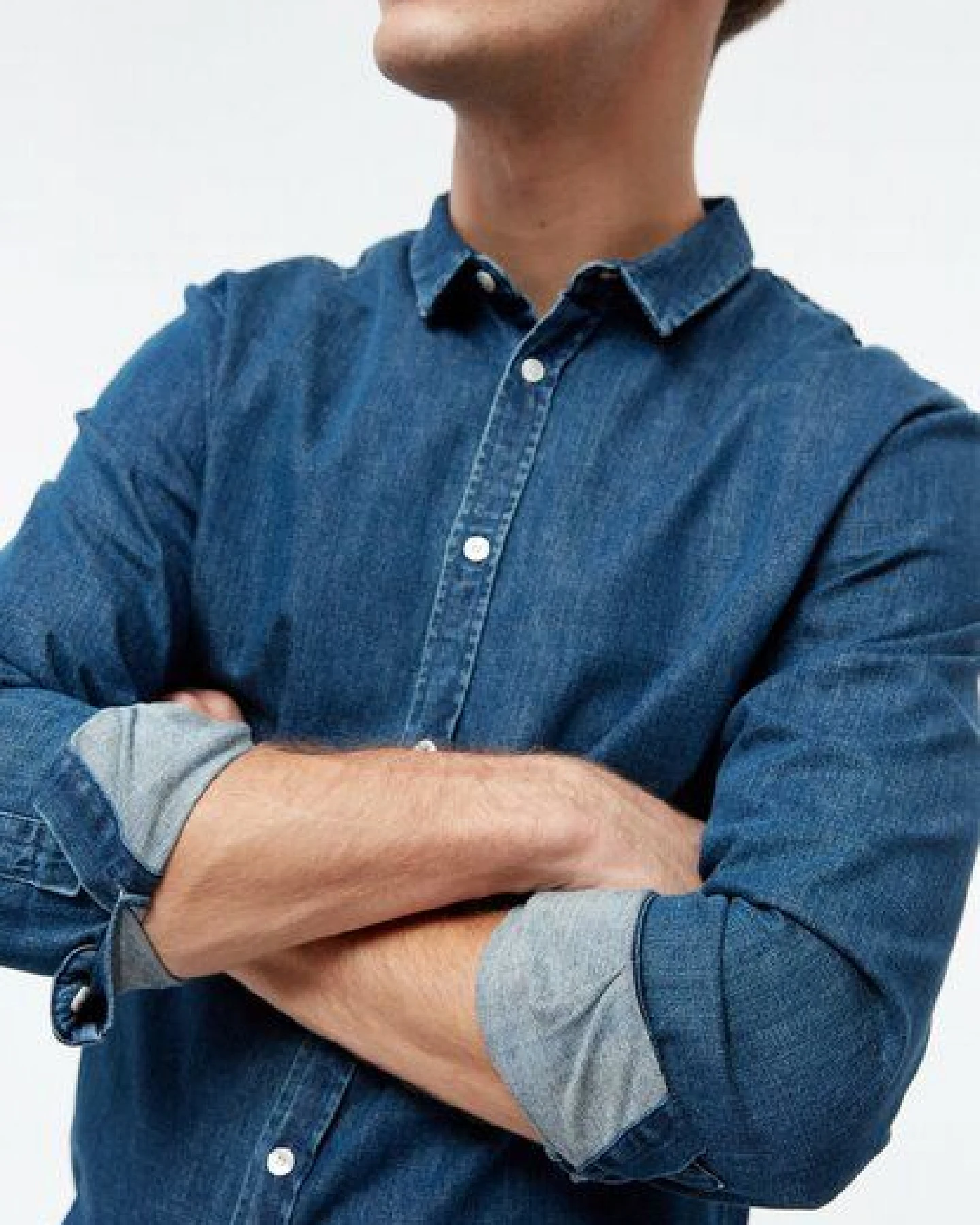 Givn Berlin Jeanshemd GBDEVIS aus Bio-Baumwolle - Dark Blue (Denim) – Ansicht 3
