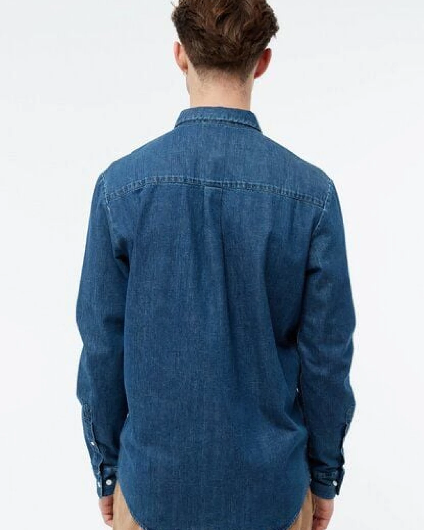 Givn Berlin Jeanshemd GBDEVIS aus Bio-Baumwolle - Dark Blue (Denim) – Ansicht 4