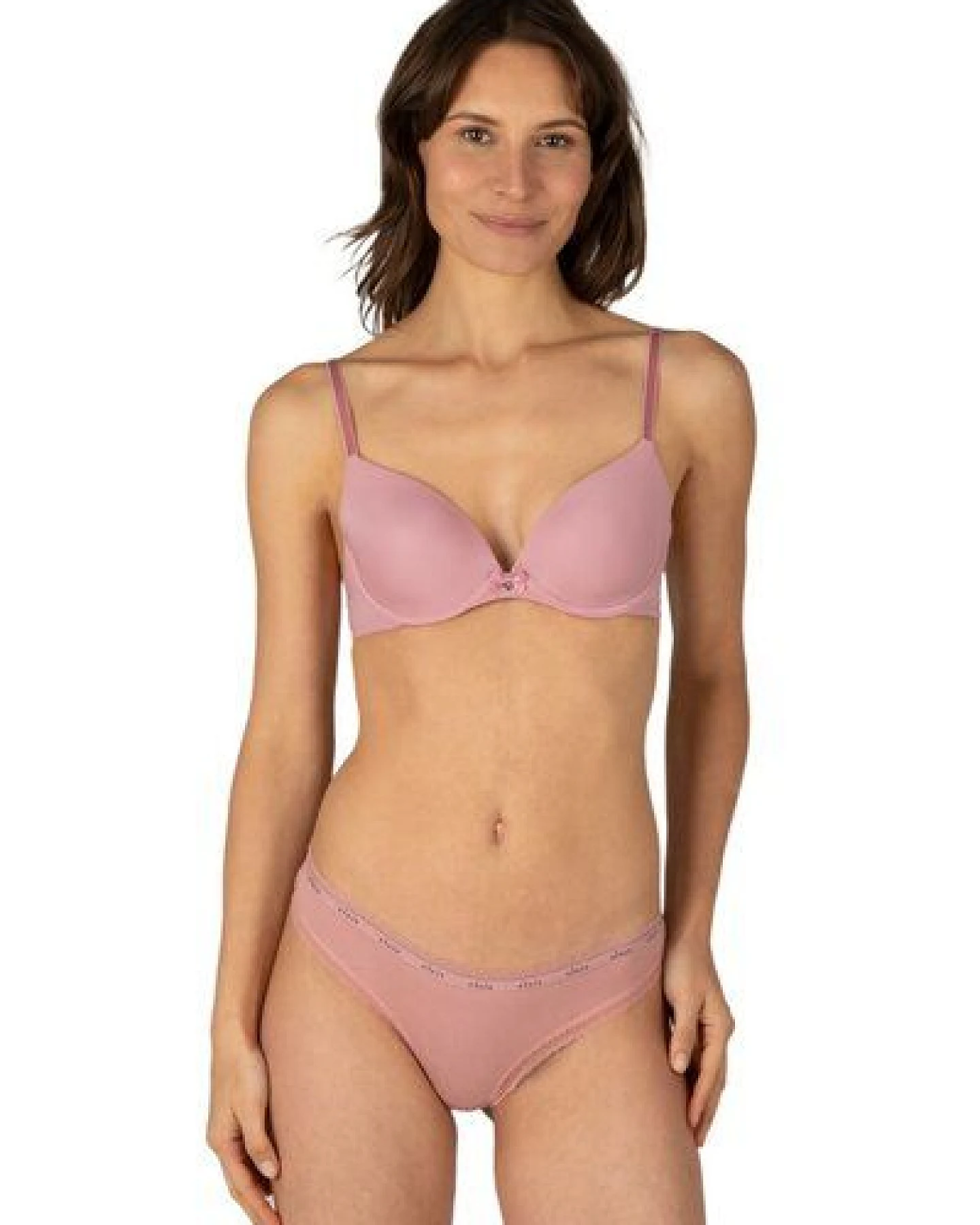 Elsie Unterhosen Damen 5er Pack Tanga mit Spitze aus Baumwolle Stretch – Ansicht 3