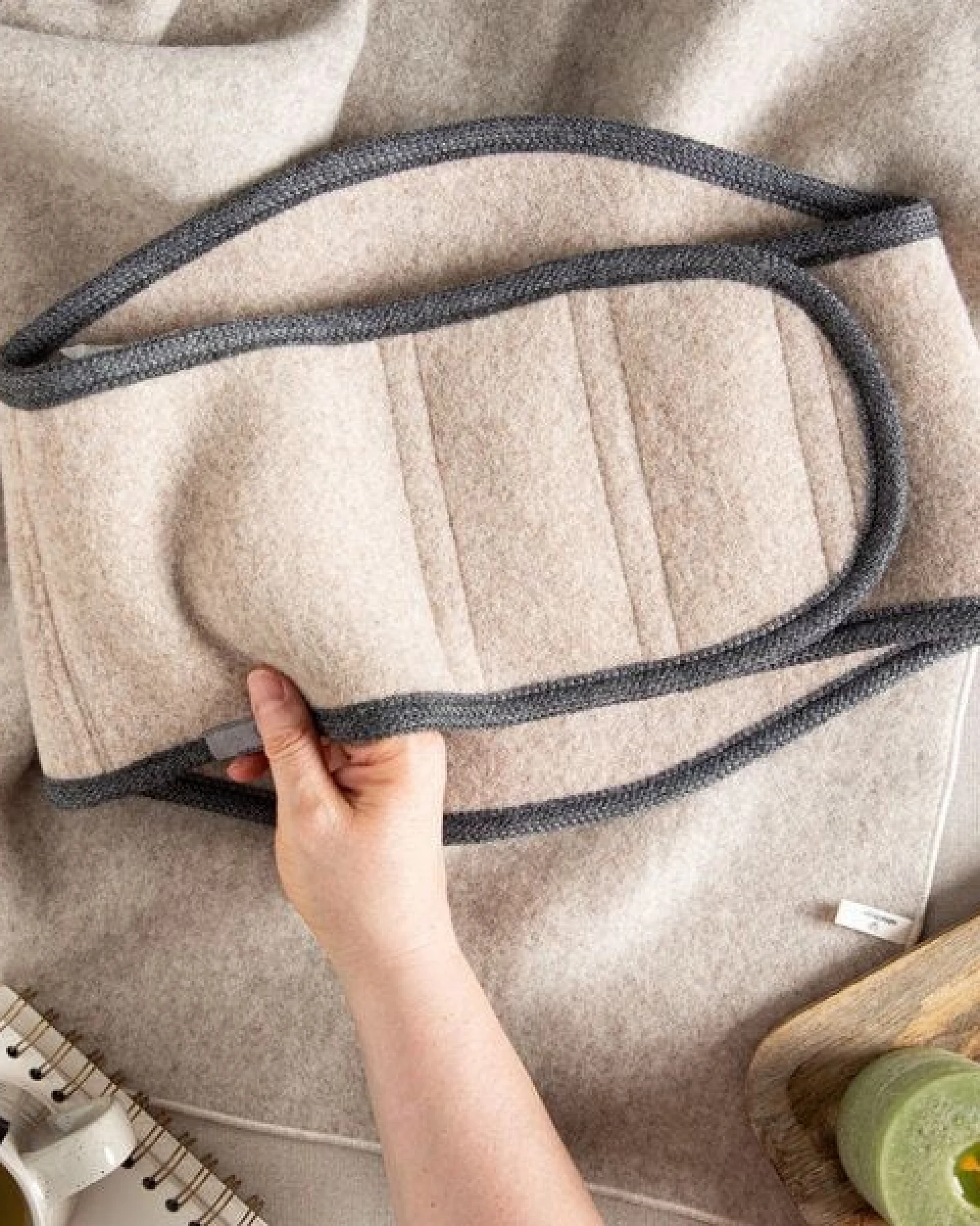 nahtur-design Komfort-Rückenwärmer aus 100% Schurwolle – Ansicht 2