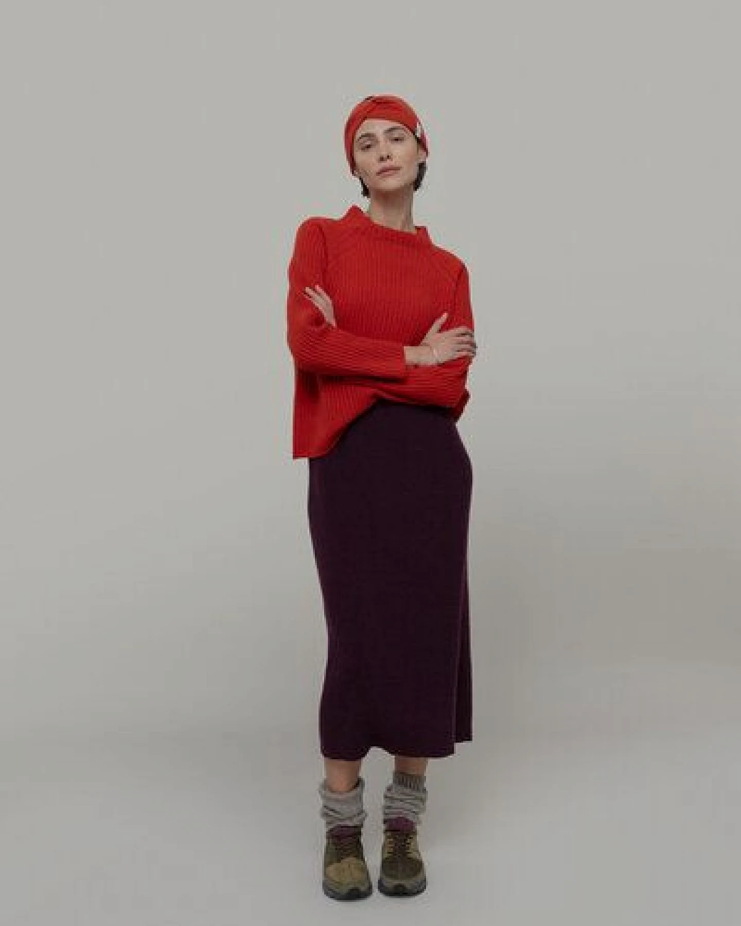 Rifò - Circular Fashion Made in Italy Strinband Nadia aus Recycelter Kaschmirwolle – Ansicht 2