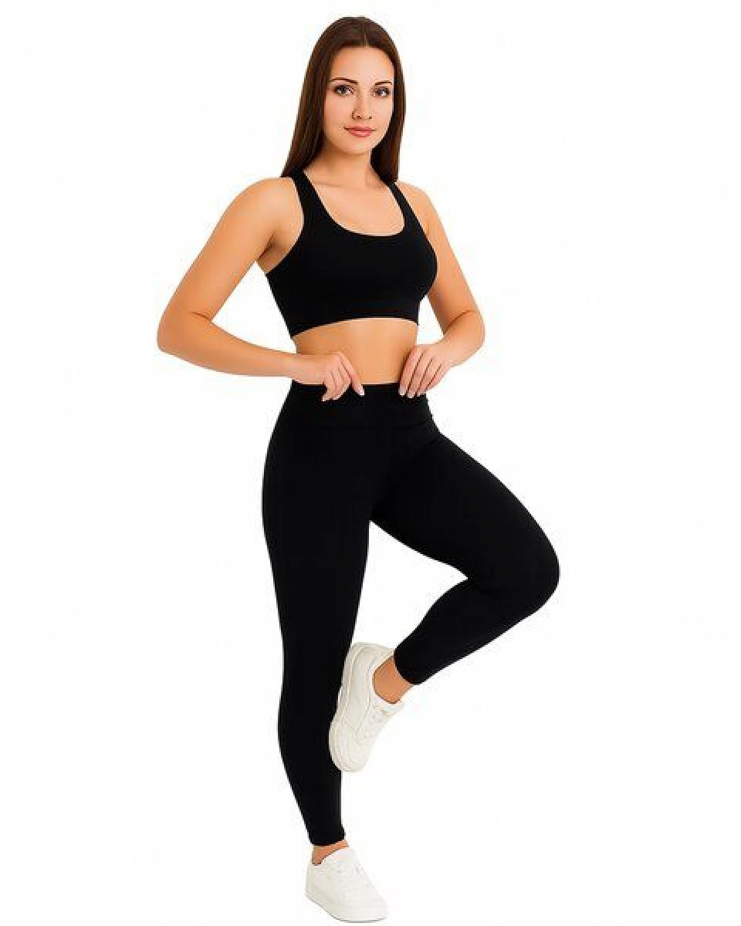 Sport-BH & Leggings –Bruno Barella – einzeln oder als Set, Schwarz, Perfekt für Sport, Fitness, Yoga & Freizeit – Ansicht 3