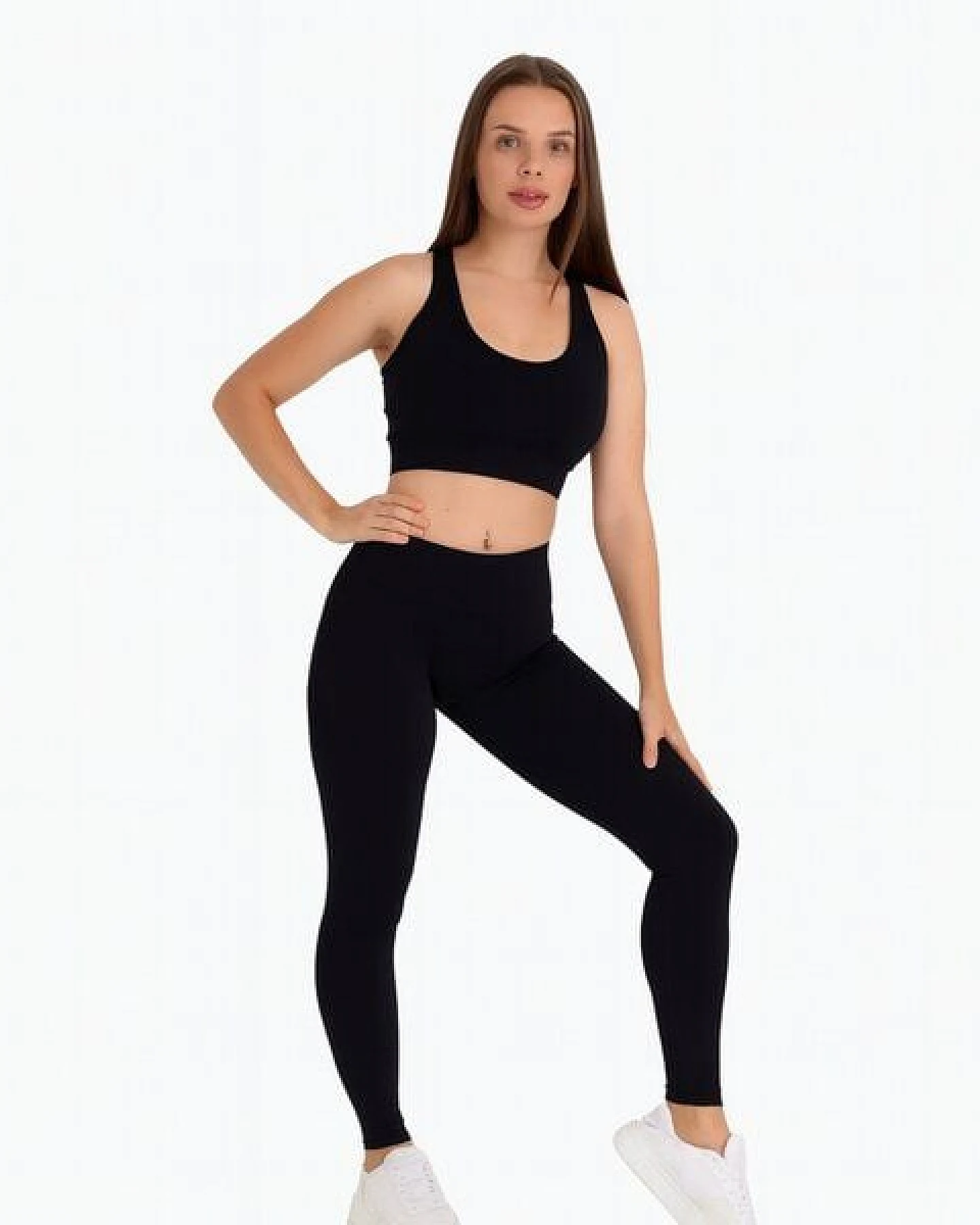 Sport-BH & Leggings –Bruno Barella – einzeln oder als Set, Schwarz, Perfekt für Sport, Fitness, Yoga & Freizeit – Ansicht 4