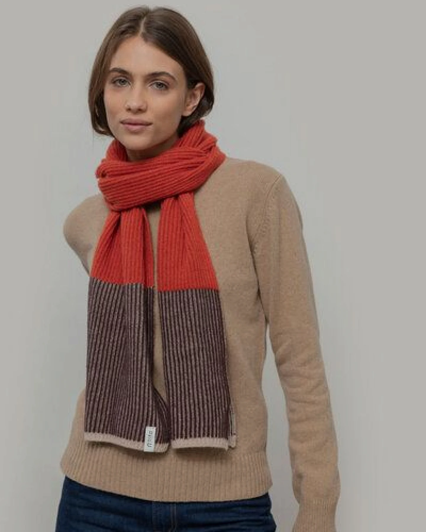 Rifò - Circular Fashion Made in Italy Schal Teresa aus Recycelter Kaschmirwolle – Ansicht 2