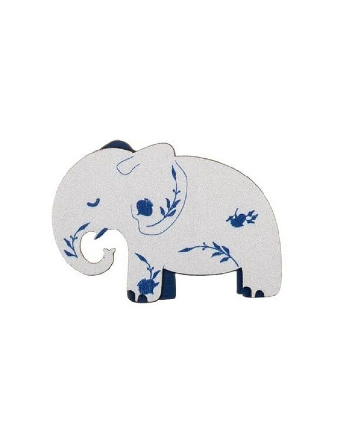 BeWooden Holzbrosche „Elefant im Porzellan“ – Brosche „Elephant in the China Shop“