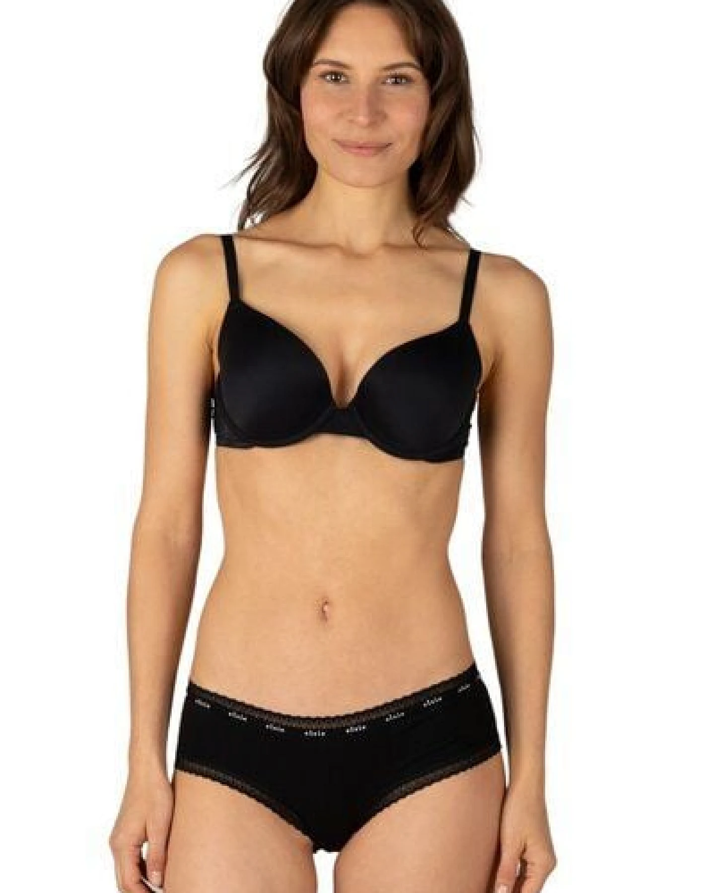 Elsie Unterhosen Damen 5er Pack Hipster Short mit Spitze aus Baumwolle – Ansicht 2