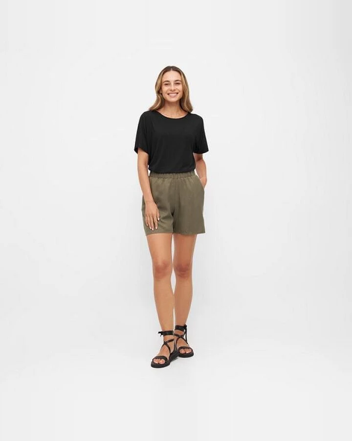 WiDDA berlin kurze Shorts in khaki aus TENCEL®