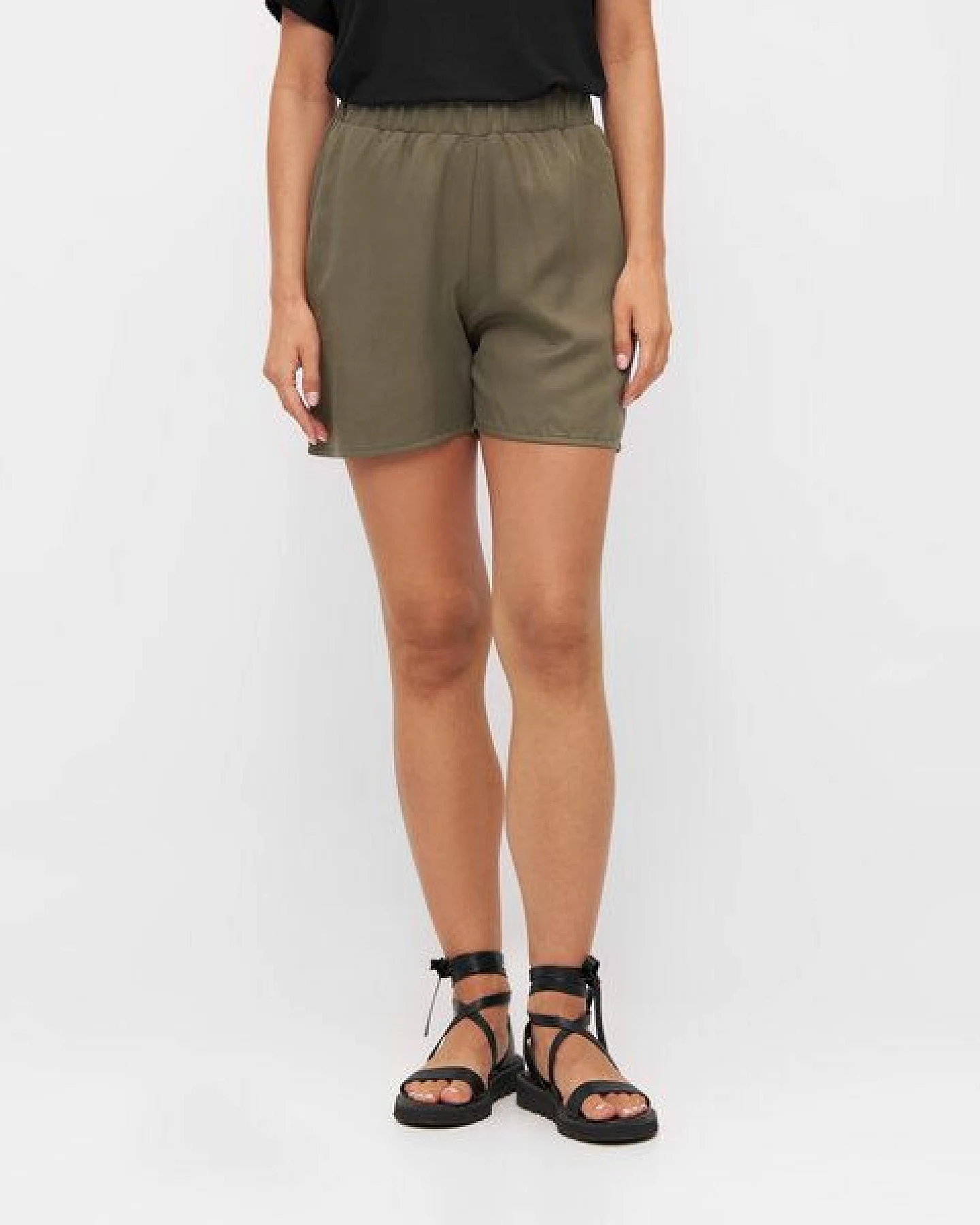 WiDDA berlin kurze Shorts in khaki aus TENCEL® – Ansicht 2