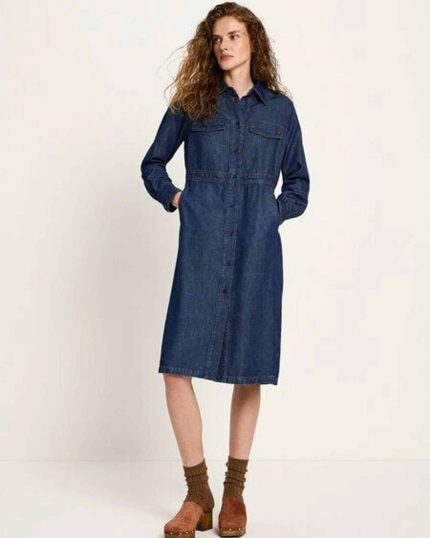 LANIUS Jeans Kleid aus TENCEL – Ansicht 3