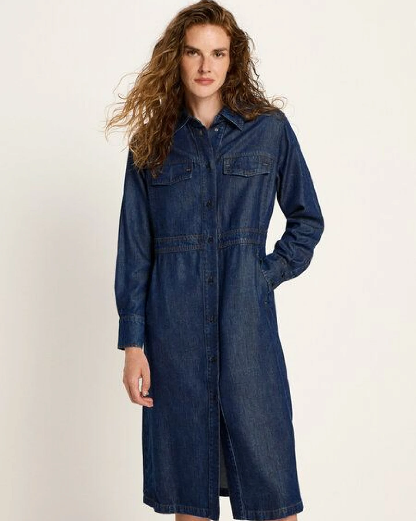LANIUS Jeans Kleid aus TENCEL – Ansicht 4