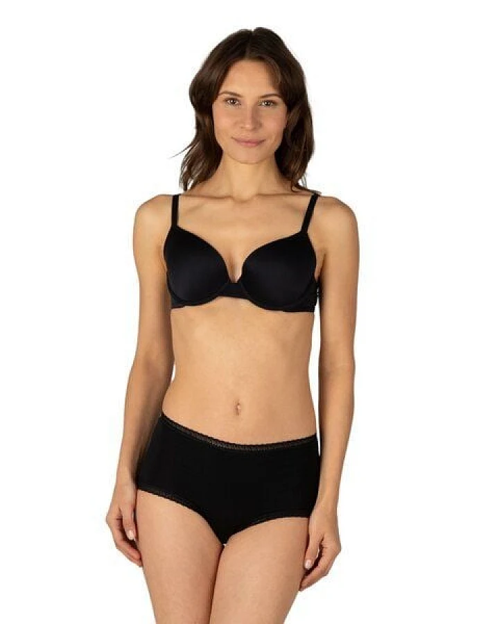 Elsie Unterhosen Damen 5er Pack Taillenslip mit Spitze aus Baumwolle Stretch
