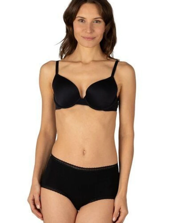 Elsie Unterhosen Damen 5er Pack Taillenslip mit Spitze aus Baumwolle Stretch