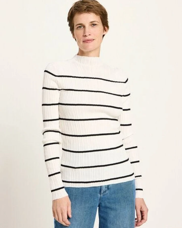 LANIUS Rippenpullover aus Bio-Baumwolle