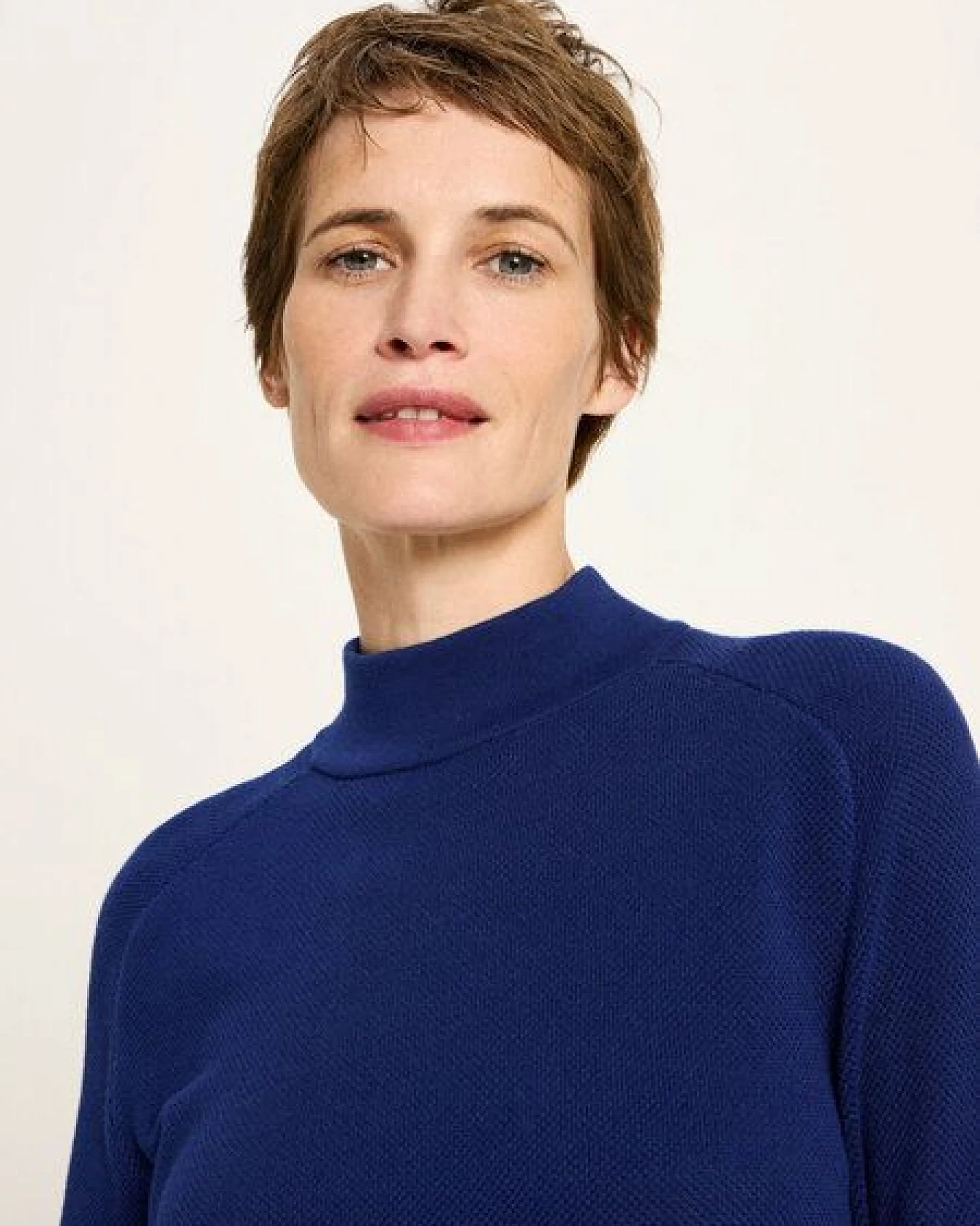 LANIUS Rollkragenpullover aus Bio-Baumwolle – Ansicht 3
