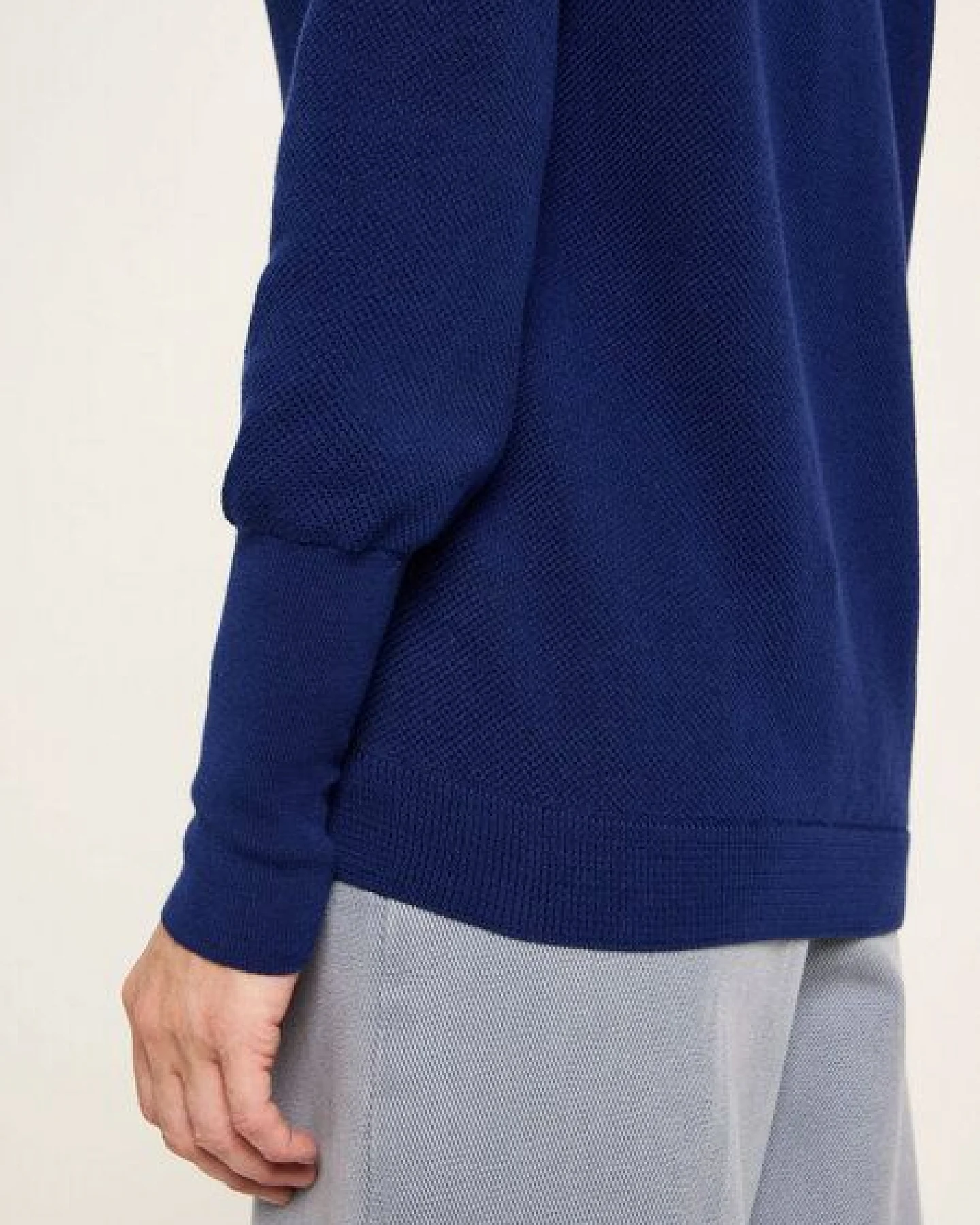 LANIUS Rollkragenpullover aus Bio-Baumwolle – Ansicht 4