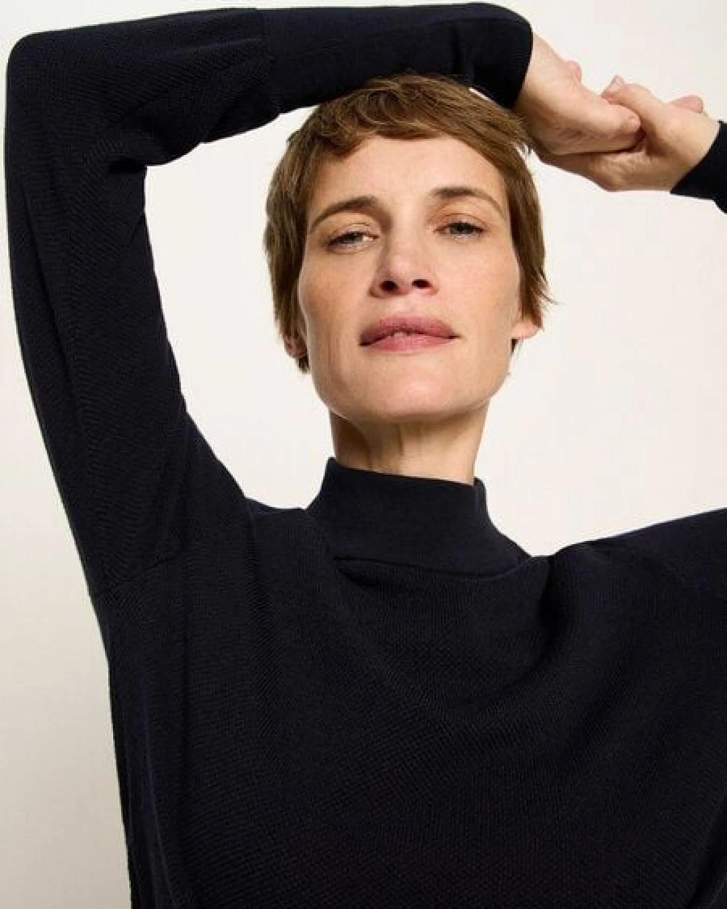 LANIUS Rollkragenpullover aus Bio-Baumwolle – Ansicht 3