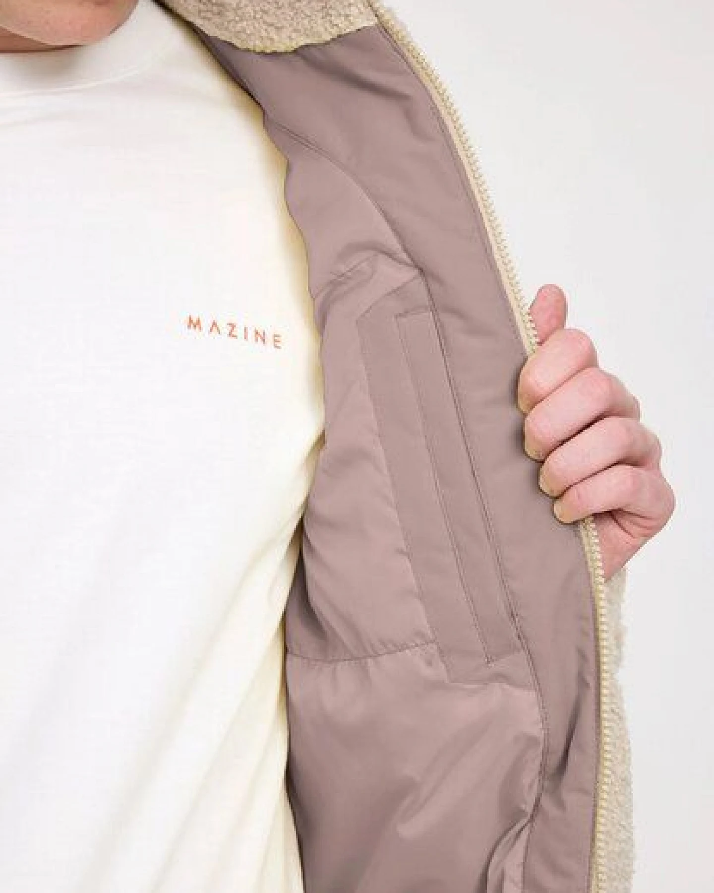 Mazine Padded Sherpa Jacke - aus recyceltem Polyester – Ansicht 3