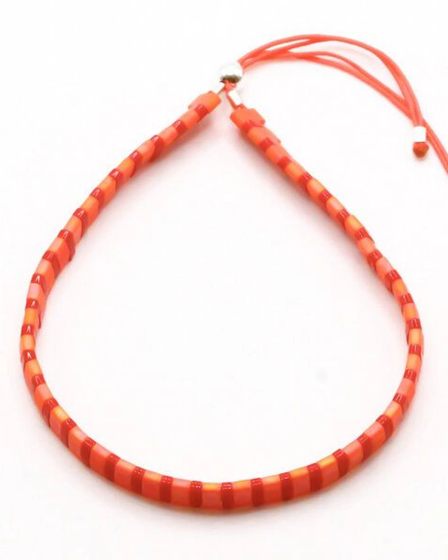 juni Perlenarmband "Luca" in rot / orange – Ansicht 3
