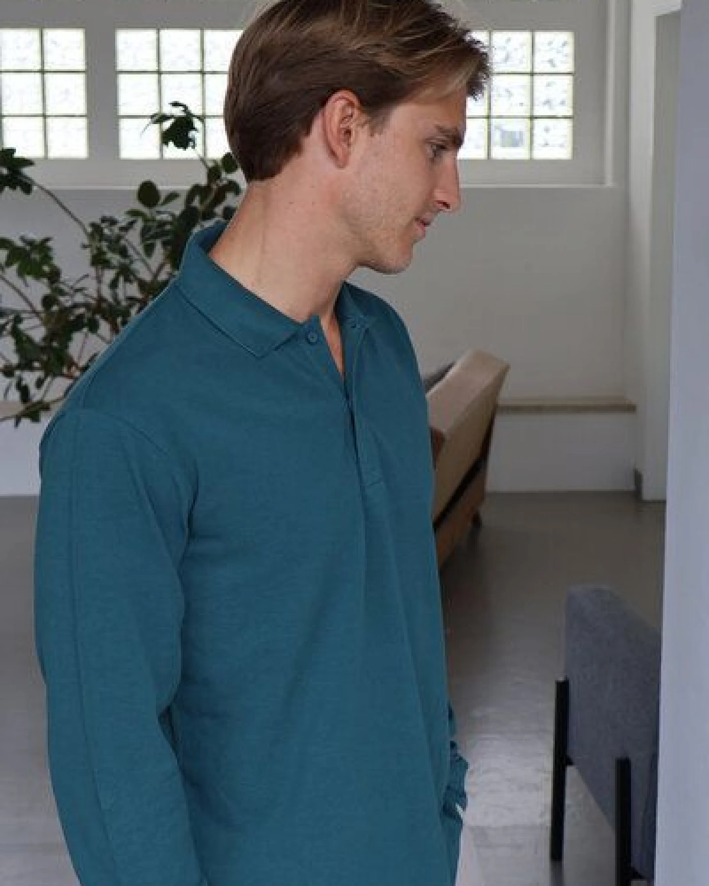 Kultgut ProEarth- Bioafair Piqué Shirt- Langarm / Favorite – Ansicht 2
