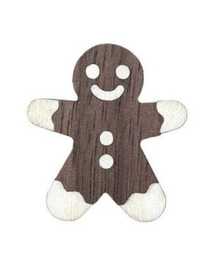 BeWooden Gingerbread Brooch aus Holz – stilvoller, veganer Schmuck für Naschkatzen