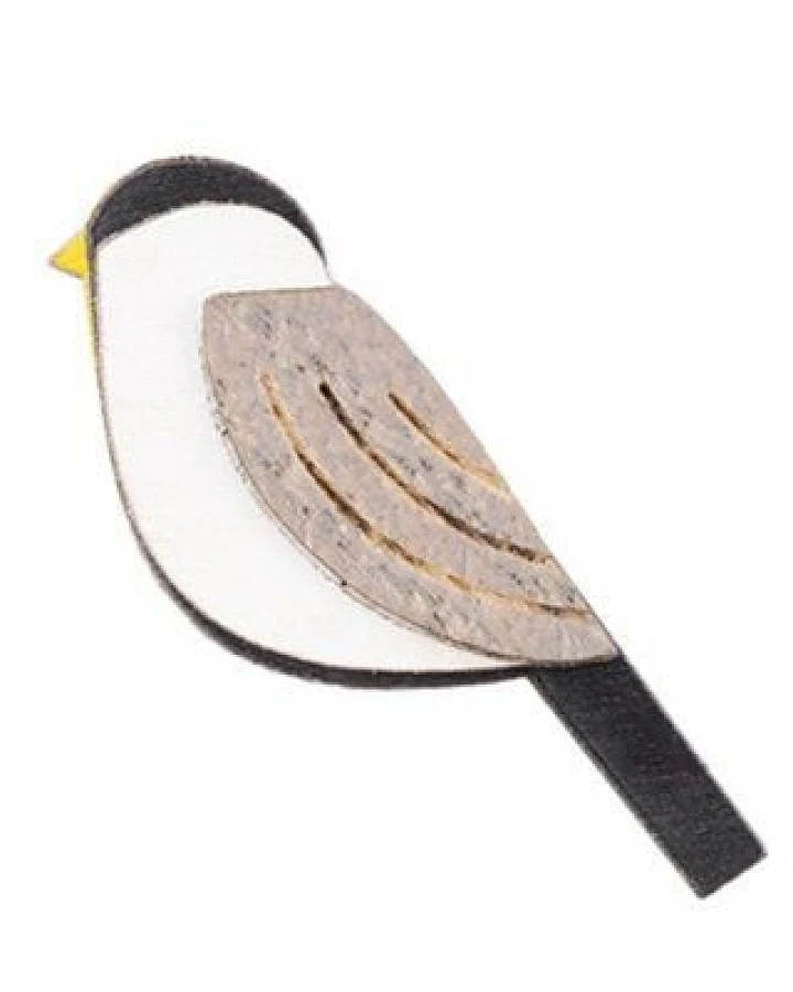 BeWooden Natural Cutebird Holzbrosche – handgefertigter, nachhaltiger Schmuck aus Holz