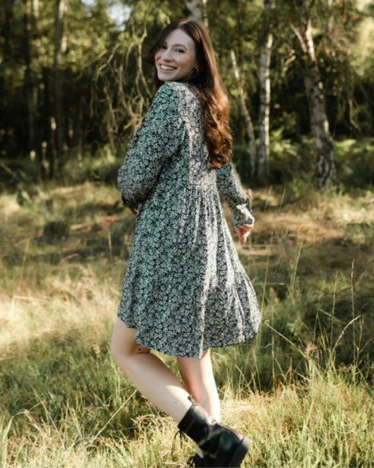NORDLICHT Kleid Ami mit Blumenmuster aus 100% Ecovero – Ansicht 3