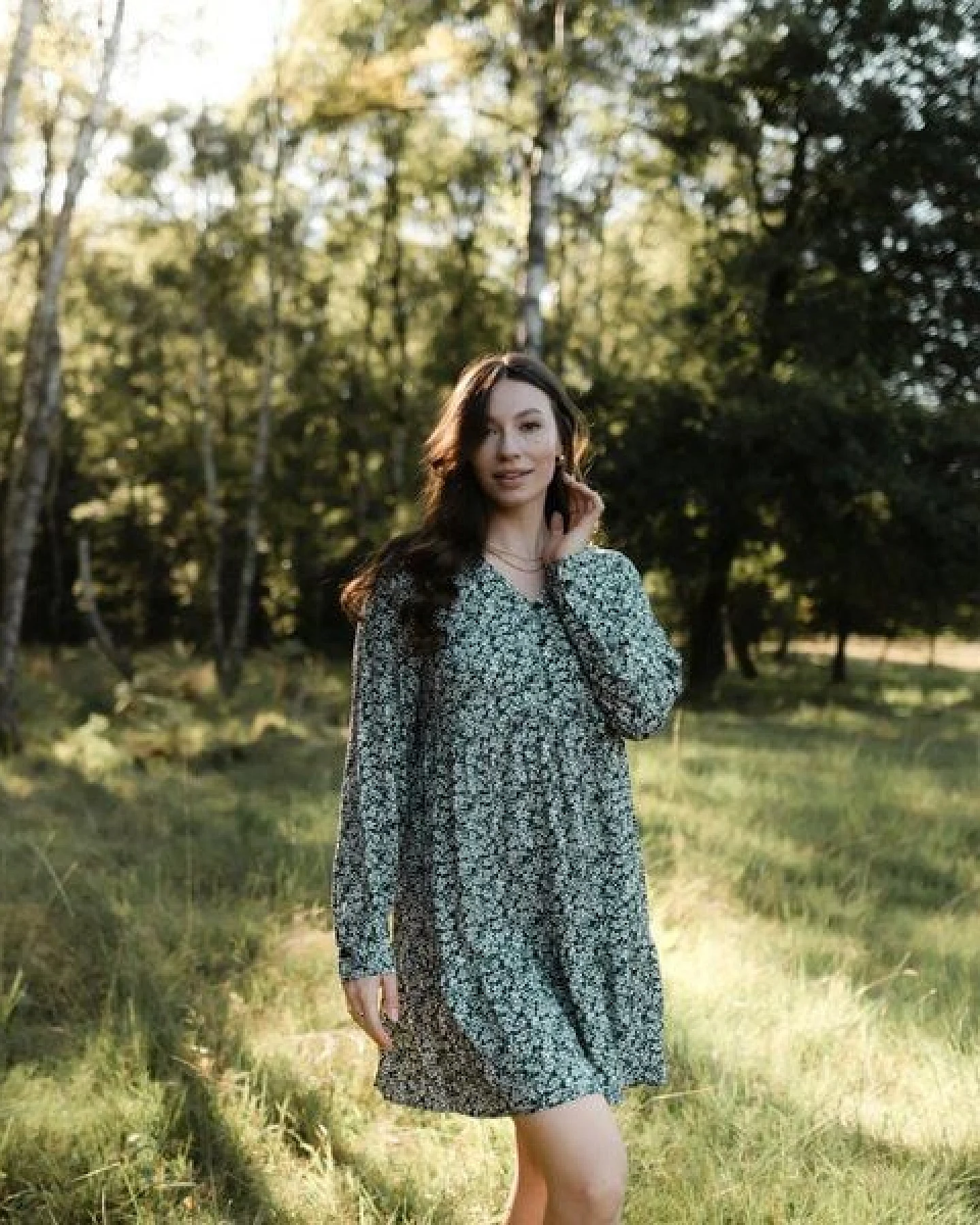 NORDLICHT Kleid Ami mit Blumenmuster aus 100% Ecovero – Ansicht 4
