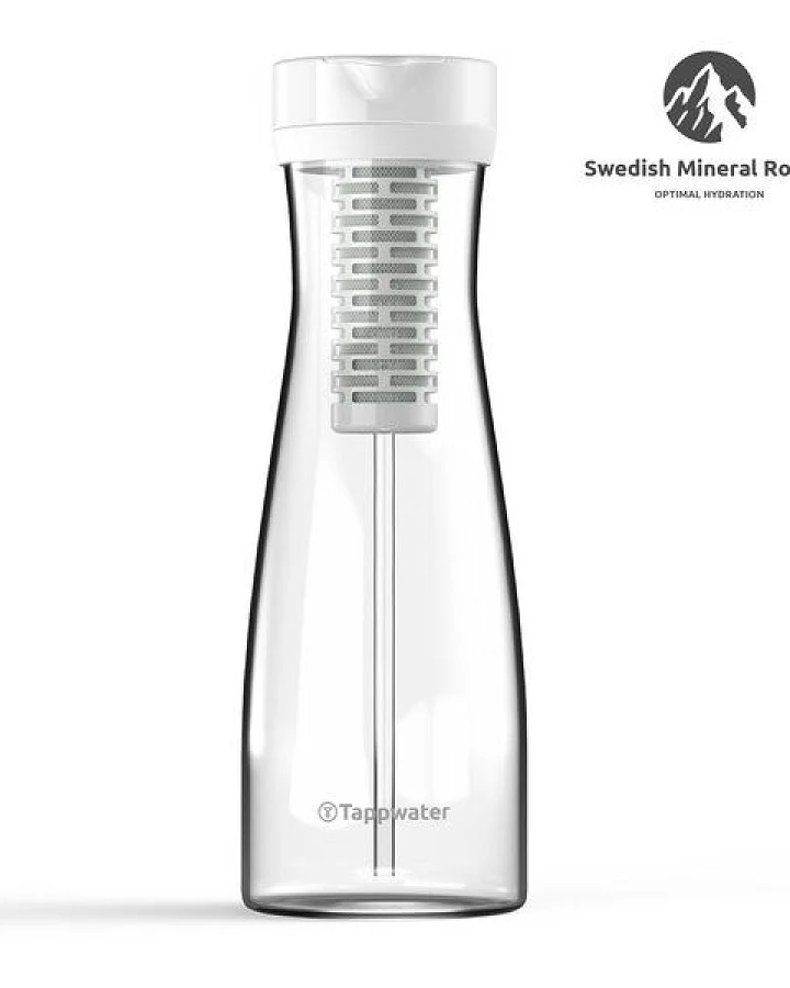 Tappwater PitcherPro SMR – Glas-Filterkrug für gefiltertes und mineralisiertes Wasser