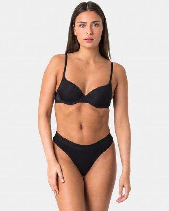 Elsie Unterhosen Damen 5er Pack String Tanga aus Baumwolle mit Stretch