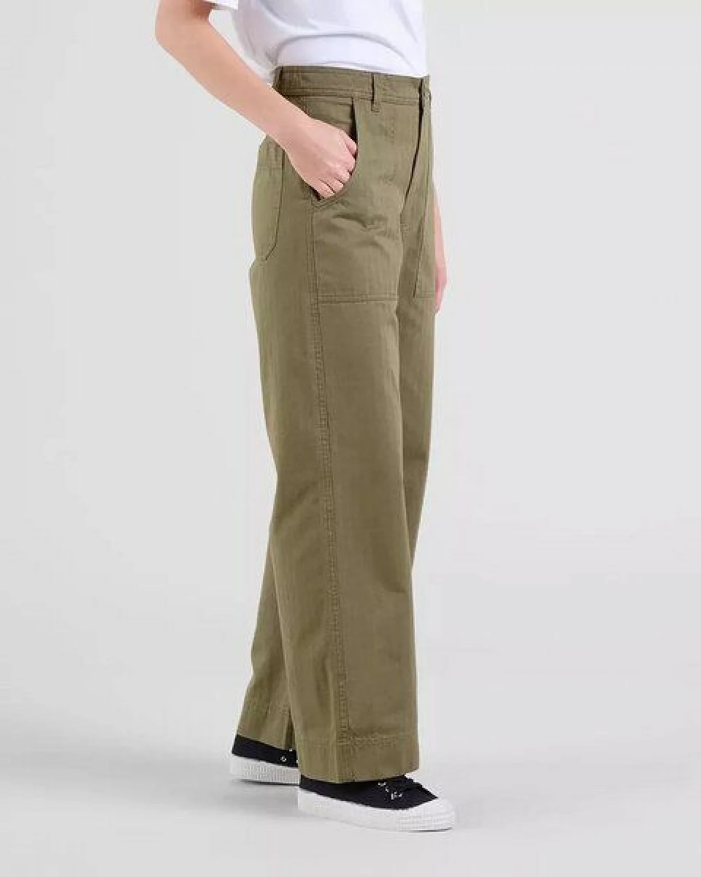 DEDICATED Vara Herringbone - Hose aus Biobaumwolle – Ansicht 2