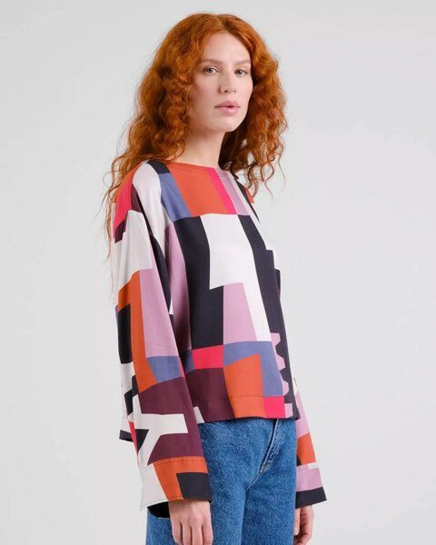 DEDICATED Bluse Udda Abstract Chaos - Multicolor – Ansicht 2