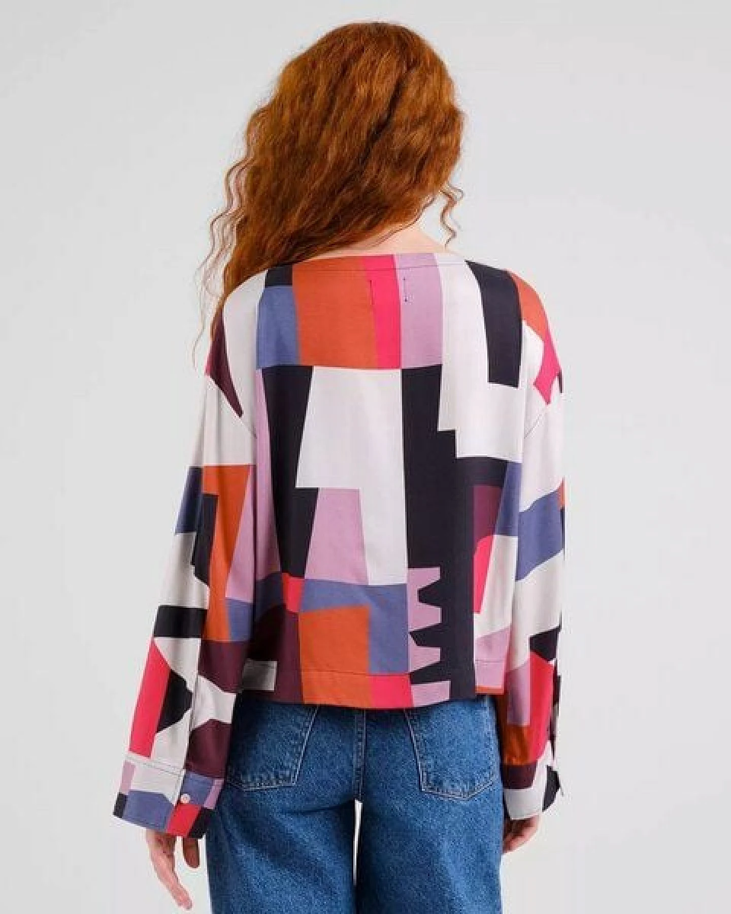 DEDICATED Bluse Udda Abstract Chaos - Multicolor – Ansicht 3