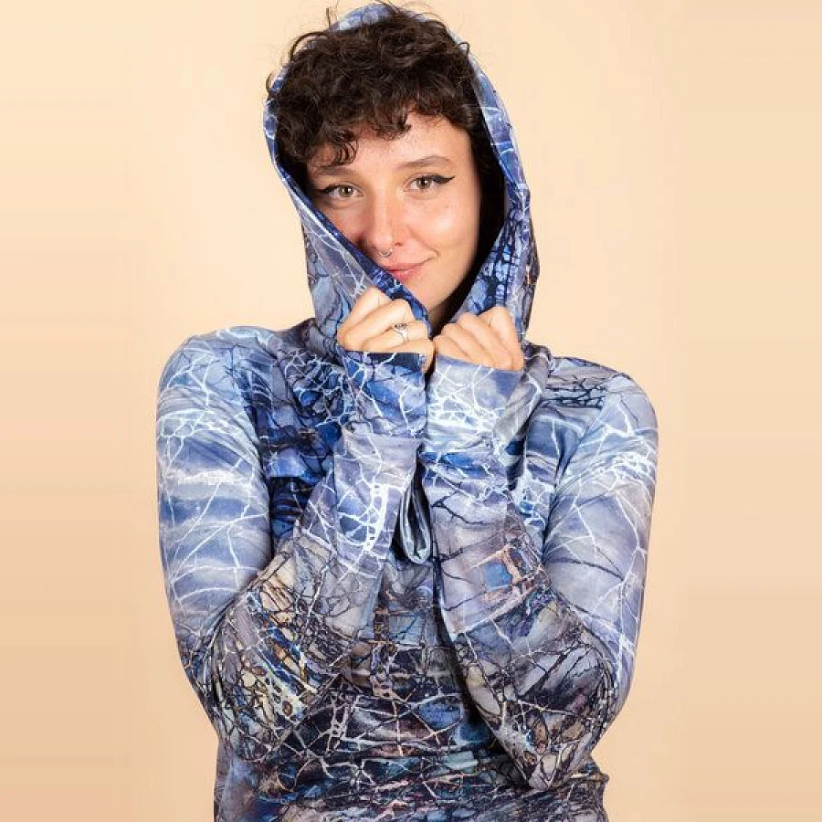 Ice (Blau Gemustert)