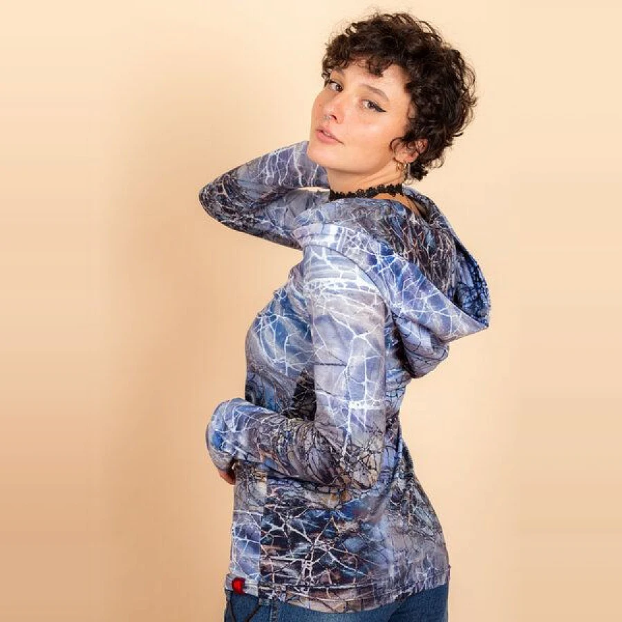 Ice (Blau Gemustert)