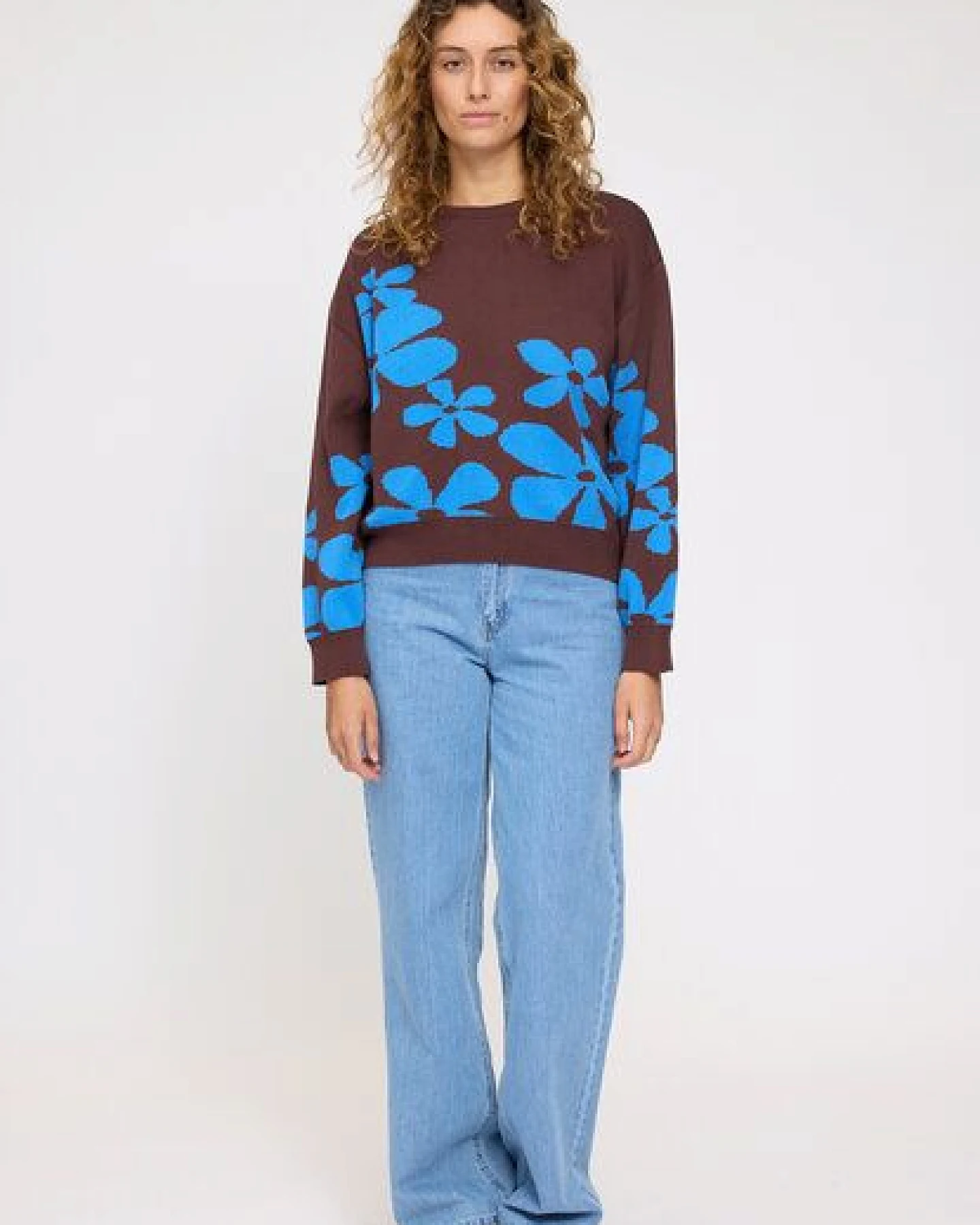 Mazine Baumwollstrickpullover Floral – Ansicht 3