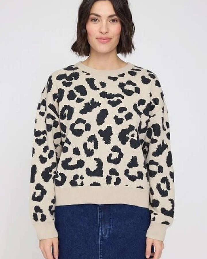 Mazine Baumwollstrickpullover Leo