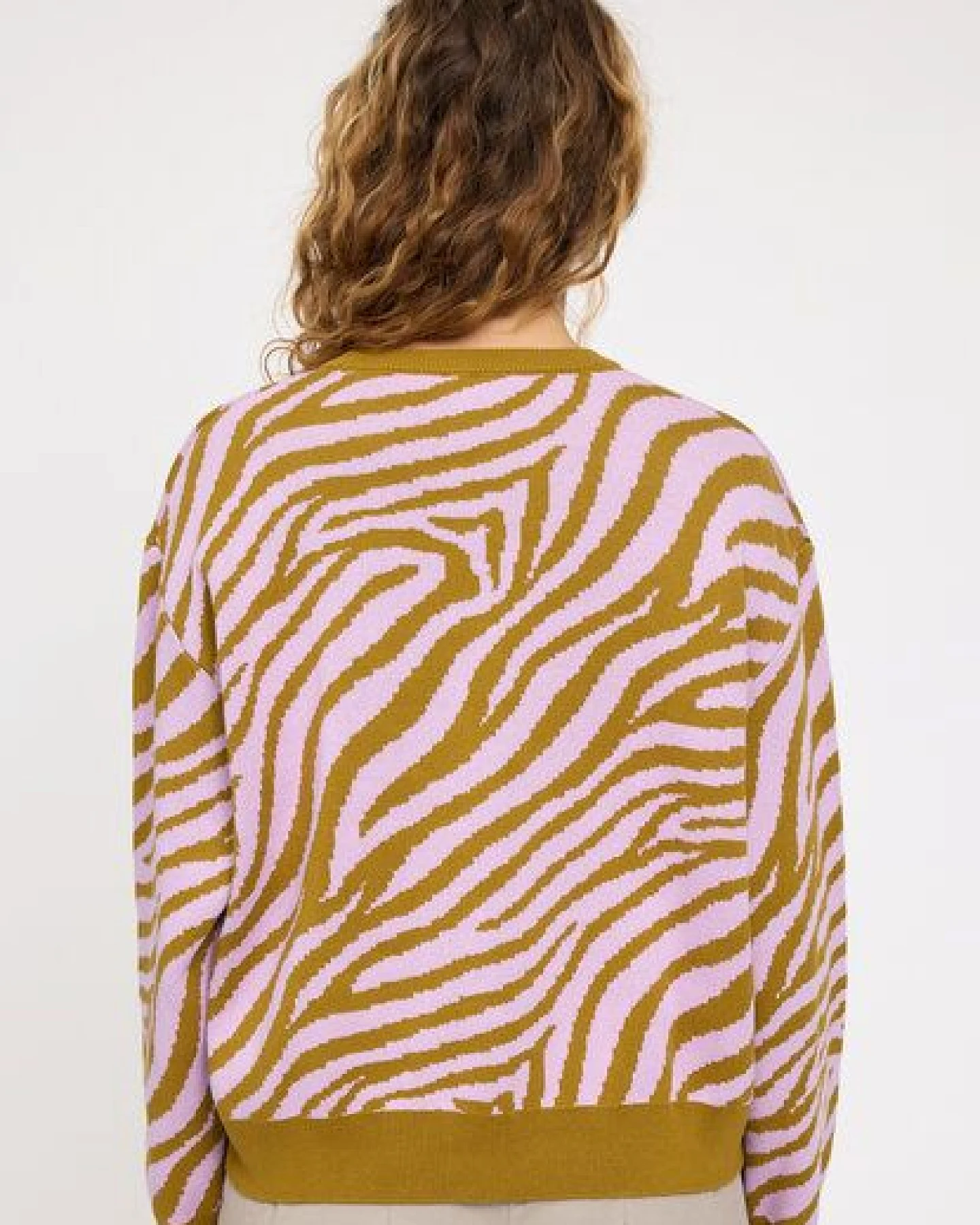 Mazine Baumwollstrickpullover Zebra – Ansicht 2