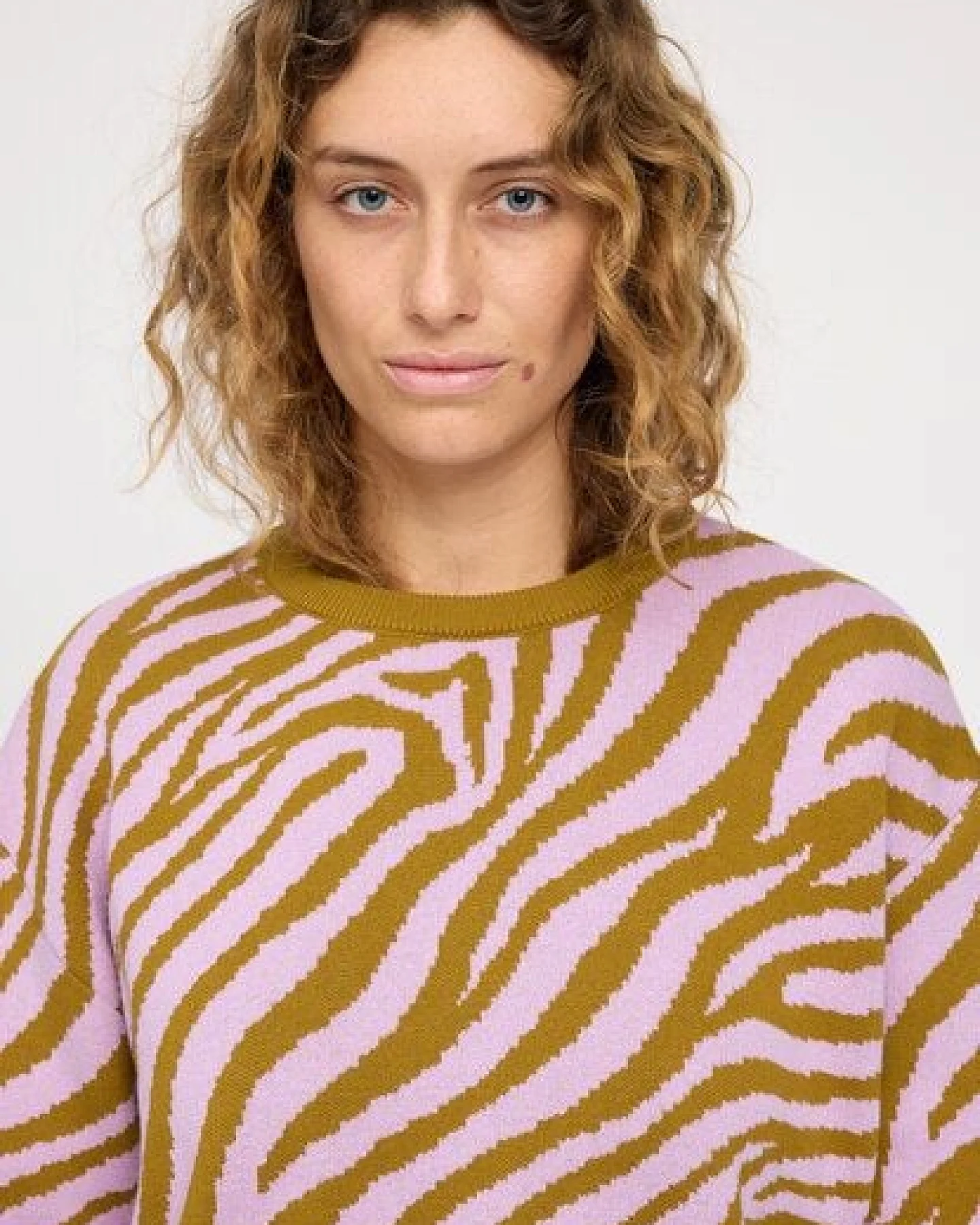 Mazine Baumwollstrickpullover Zebra – Ansicht 4