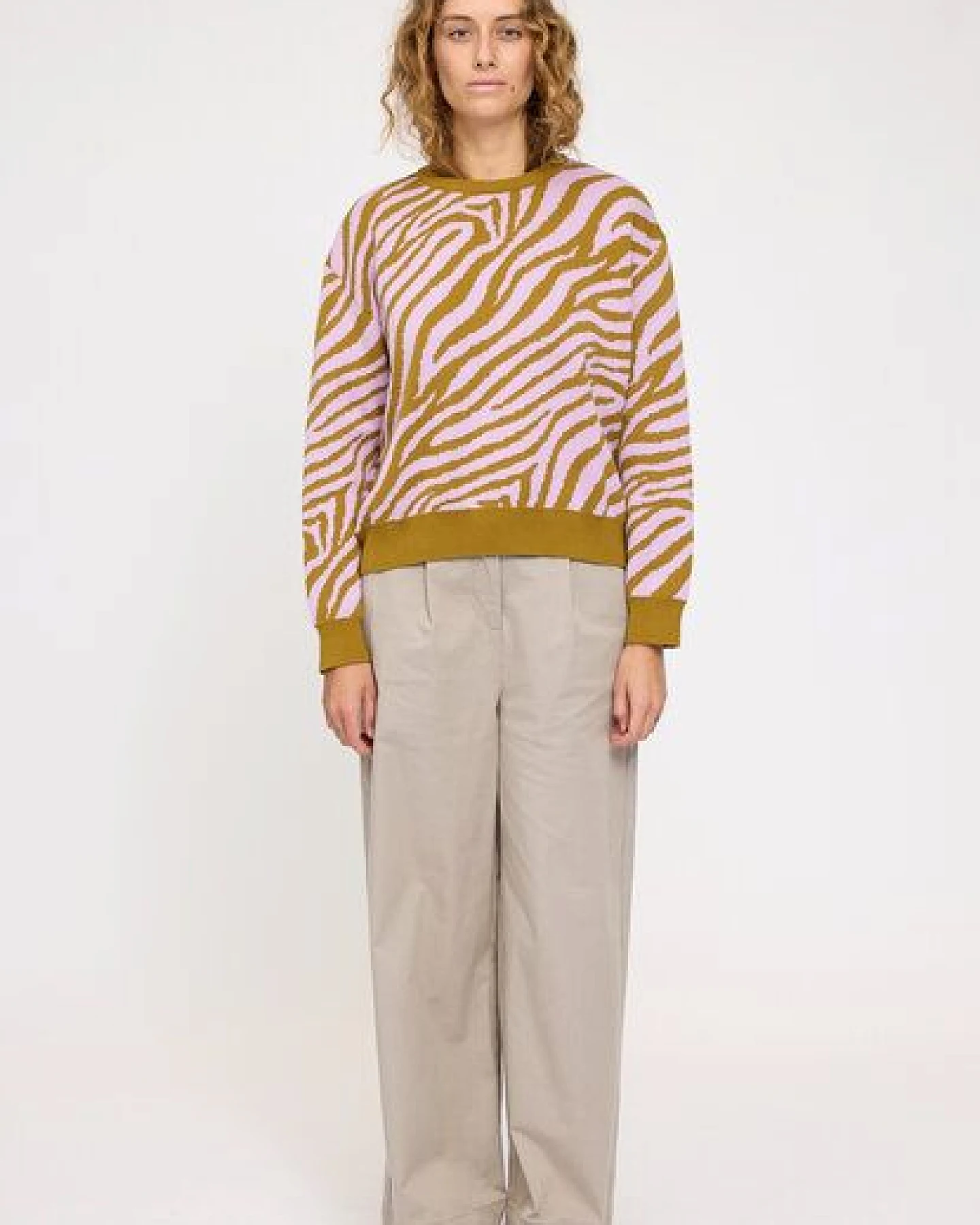 Mazine Baumwollstrickpullover Zebra – Ansicht 3