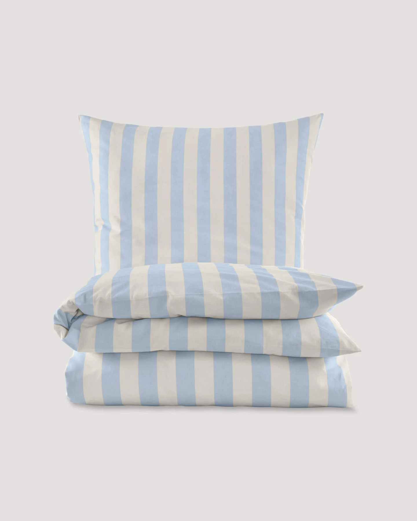 hessnatur Renforcé Bettwäsche-Set CANNES aus Bio-Baumwolle - blau - Größe 240x220 / 2x80x80 cm – Ansicht 3