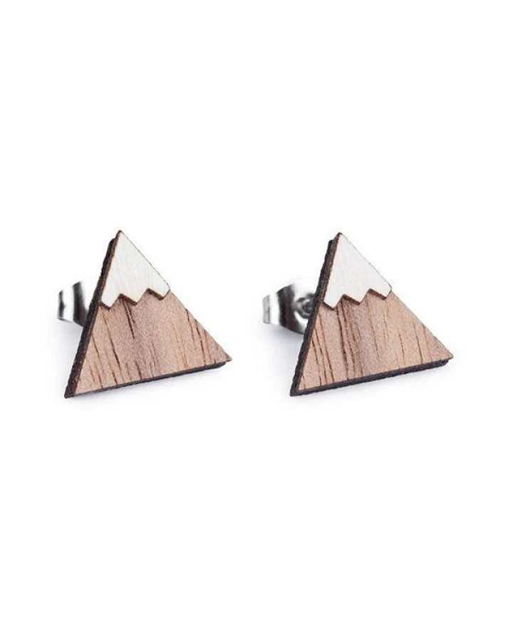 BeWooden Holzohrringe Whill – handgefertigter, nachhaltiger Schmuck mit minimalistischer Eleganz