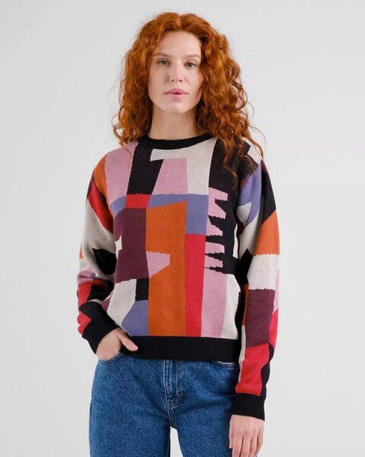 DEDICATED Pullover Abstract Chaos - Multicolor