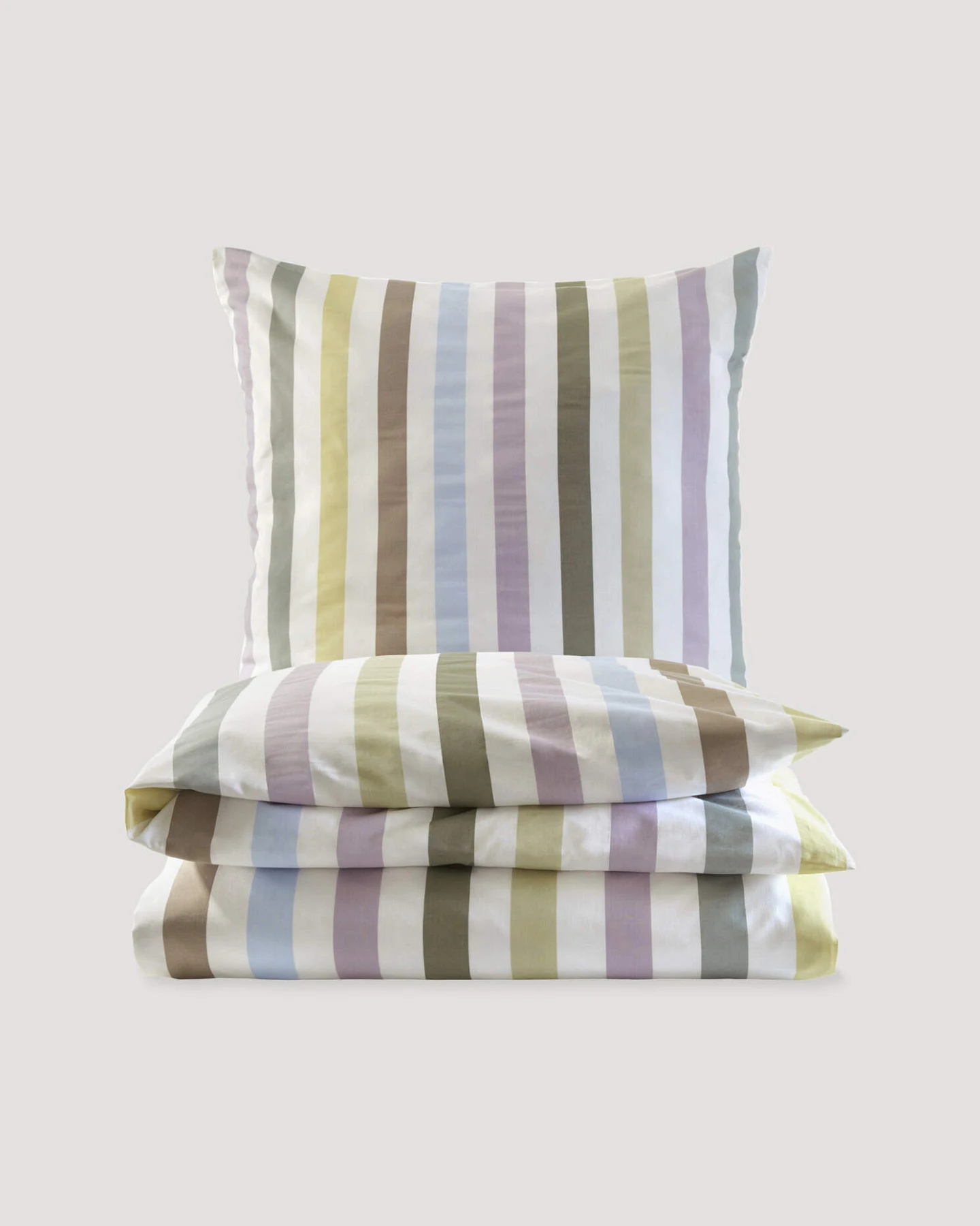 hessnatur Renforcé Bettwäsche-Set CANNES aus Bio-Baumwolle - grün - Größe 240x220 / 2x40x80 cm – Ansicht 3