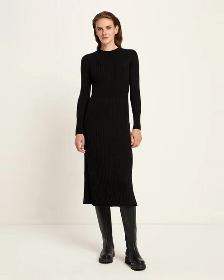 LANIUS Strickkleid aus Bio-Baumwolle
