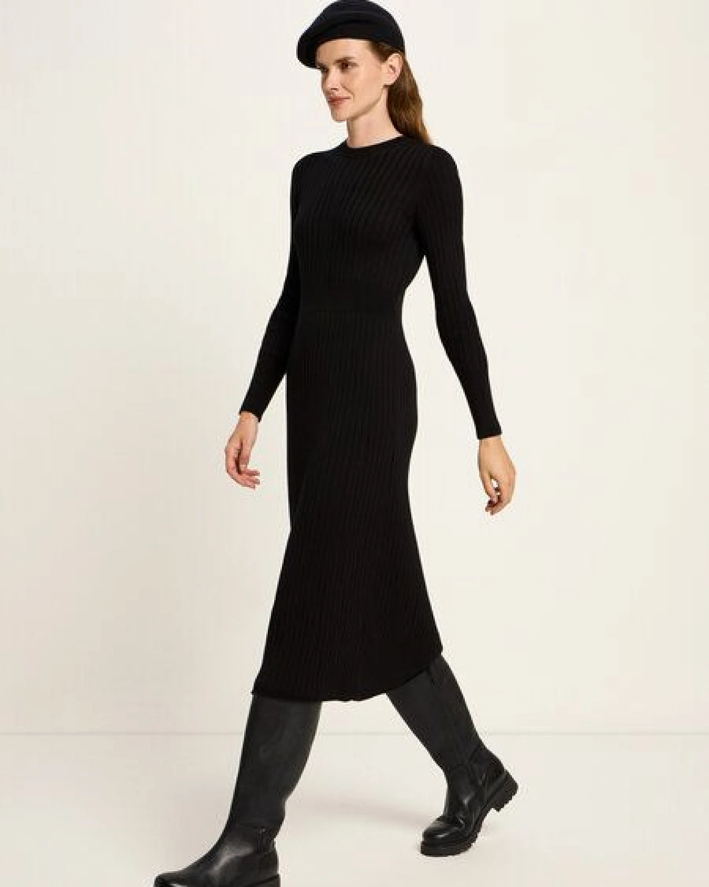 LANIUS Strickkleid aus Bio-Baumwolle – Ansicht 2