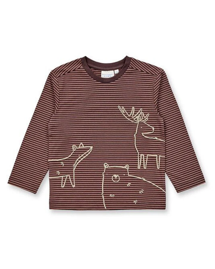 Sense Organics & friends in cooperation with GARY MASH Kinder Langarmshirt mit Motiv aus Biobaumwolle